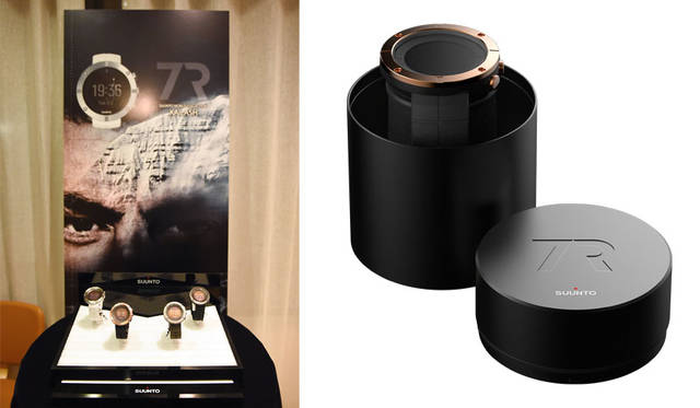 <strong>SUUNTO｜スント</strong><br />ワールドトラベラーズウォッチ「SUUNTO KAILASH（スント カイラッシュ）」14万400円、右／KAILASH ORIGINAL PACKEGING（ケース：アルミニウム製（陽極酸化処理）付属品：専用USBケーブル）