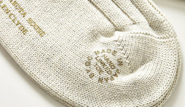 <strong>LAKOTA｜ラコタ</strong><br />「ラコタハウス×グレンクライド」ソックス　コットン カジュアル リブ ソックス（LHK-003）