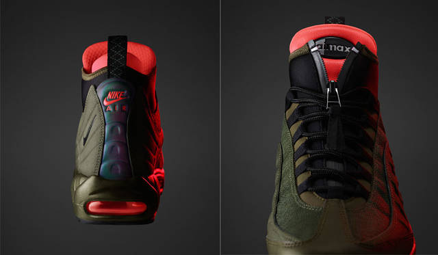 <strong>NIKE SPORTSWEAR｜ナイキ スポーツウェア</strong><br />「HOLIDAY 2015 ナイキ スニーカーブーツ コレクション」　メンズ「ナイキ エア マックス 95」スニーカーブーツ2万3760円