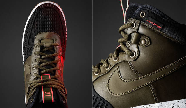 <strong>NIKE SPORTSWEAR｜ナイキ スポーツウェア</strong><br />「HOLIDAY 2015 ナイキ スニーカーブーツ コレクション」　メンズ「ナイキ ルナ フォース 1」ダック ブーツ1万8360円