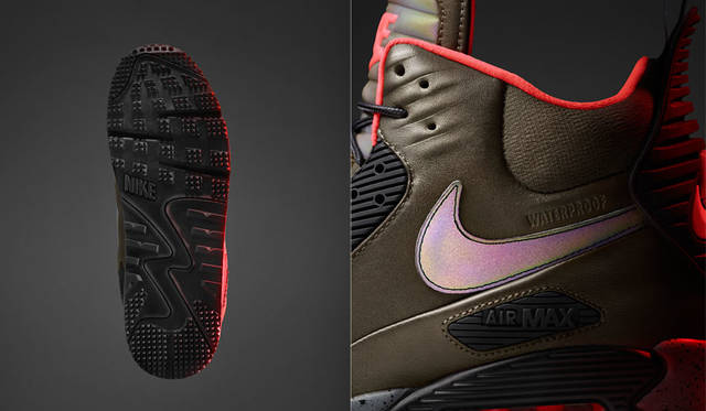 <strong>NIKE SPORTSWEAR｜ナイキ スポーツウェア</strong><br />「HOLIDAY 2015 ナイキ スニーカーブーツ コレクション」　メンズ「ナイキ エア マックス 90」スニーカーブーツ1万9440円