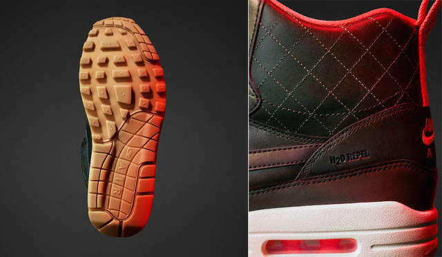 <strong>NIKE SPORTSWEAR｜ナイキ スポーツウェア</strong><br />「HOLIDAY 2015 ナイキ スニーカーブーツ コレクション」　ウィメンズ「ナイキ エア マックス 1 MID」スニーカーブーツ1万6200円