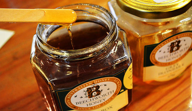 100％オーストラリア産のハチミツ。ユーカリなど原生種は、とくに強烈な個性がある