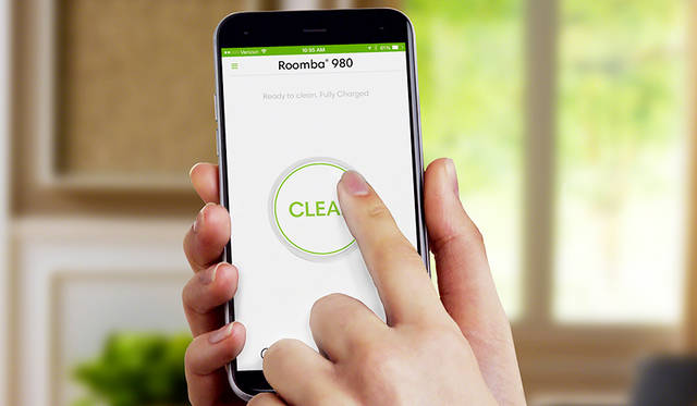 ルンバ980に対応するスマートフォンアプリ　「iRobot HOME」