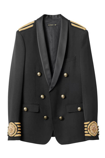 <strong>H&M｜エイチ・アンド・エム</strong><br />「BALMAIN × H&M」メンズコレクション　ジャケット2万7990円