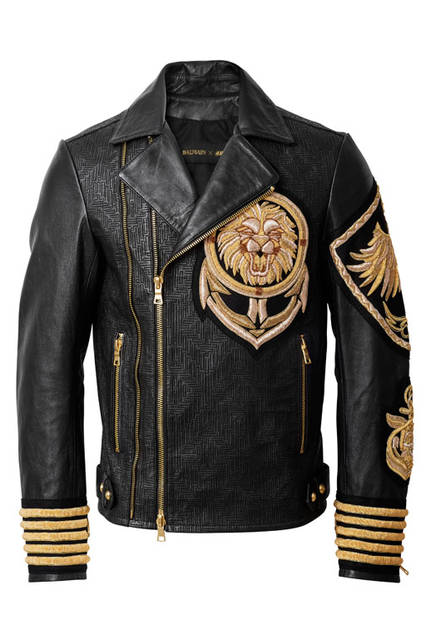 <strong>H&M｜エイチ・アンド・エム</strong><br />「BALMAIN × H&M」メンズコレクション　レザージャケット4万9990円（LIMITED）