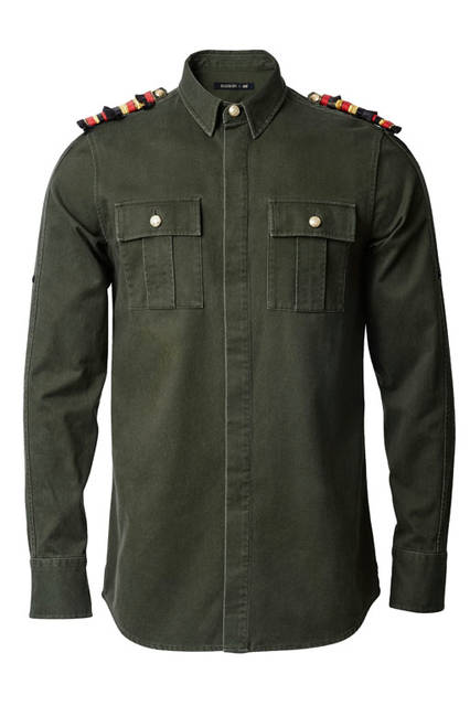 <strong>H&M｜エイチ・アンド・エム</strong><br />「BALMAIN × H&M」メンズコレクション　シャツ7990円