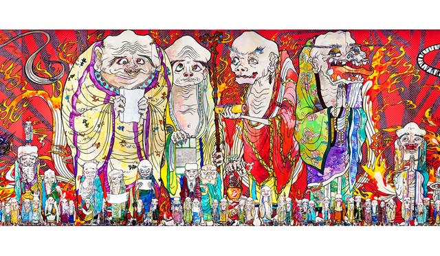 村上 隆 「五百羅漢図」（部分） 2012 年 個人蔵<br> ©2012 Takashi Murakami/Kaikai Kiki Co., Ltd. All Rights Reserved.