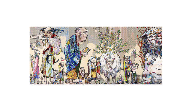 村上 隆 「五百羅漢図」（部分） 2012 年 個人蔵<br> ©2012 Takashi Murakami/Kaikai Kiki Co., Ltd. All Rights Reserved.