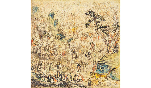 長沢芦雪 「方寸五百羅漢図」 1798 年 個人蔵