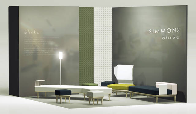 新作ソファシリーズ「blinka」 collaborate with SIMMONS<br />http://www.simmons.co.jp/category/newsrelease