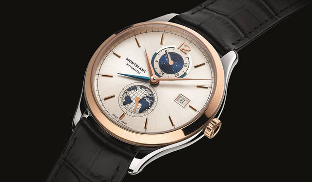 <strong>ヘリテイジ クロノメトリー デュアルタイム ヴァスコ・ダ・ガマ リミテッド エディション 238</strong><br />ケース｜SSにサテン仕上げのレッドゴールドベゼル<br />直径｜41mm<br />厚さ｜9.9mm<br />ムーブメント｜自動巻き（Cal.MB 29.19）<br />振動数｜2万8800振動／時<br />パワーリザーブ｜約42時間<br />防水｜3気圧<br />機能｜デュアルタイム表示、デイ／ナイト表示、スモールセコンド表示、日付表示<br />限定数｜238個<br />発売時期|2016年<br />価格｜未定<br />