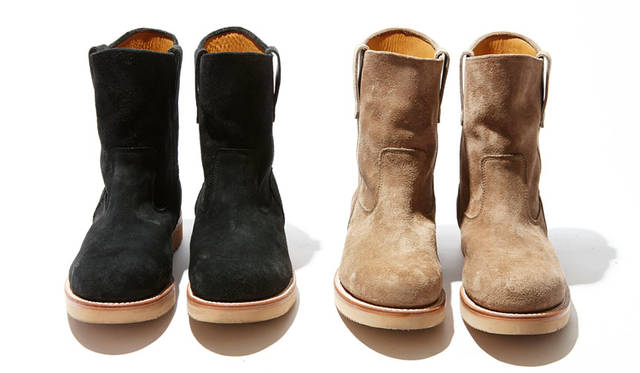 <strong>MADE IN GM JAPAN｜メイド イン GM ジャパン</strong><br />MADE IN GM JAPAN FOR RonHerman“CALICO SUEDE black&beige”PECOS BOOTS 8万1000円