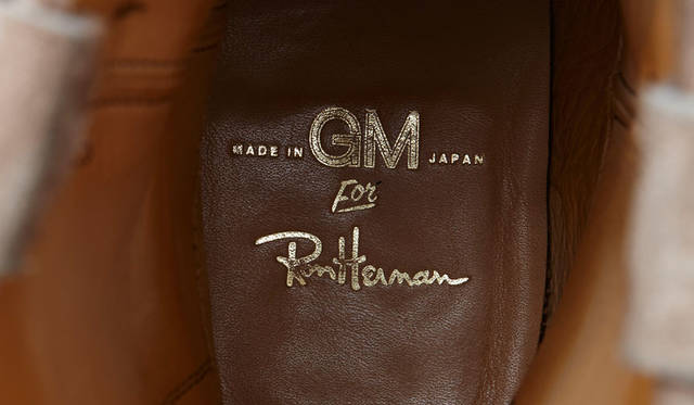 <strong>MADE IN GM JAPAN｜メイド イン GM ジャパン</strong><br />MADE IN GM JAPAN FOR RonHerman“CALICO SUEDE black&beige”PECOS BOOTS