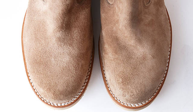 <strong>MADE IN GM JAPAN｜メイド イン GM ジャパン</strong><br />MADE IN GM JAPAN FOR RonHerman“CALICO SUEDE black&beige”PECOS BOOTS