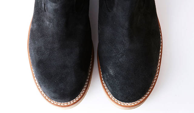 <strong>MADE IN GM JAPAN｜メイド イン GM ジャパン</strong><br />MADE IN GM JAPAN FOR RonHerman“CALICO SUEDE black&beige”PECOS BOOTS