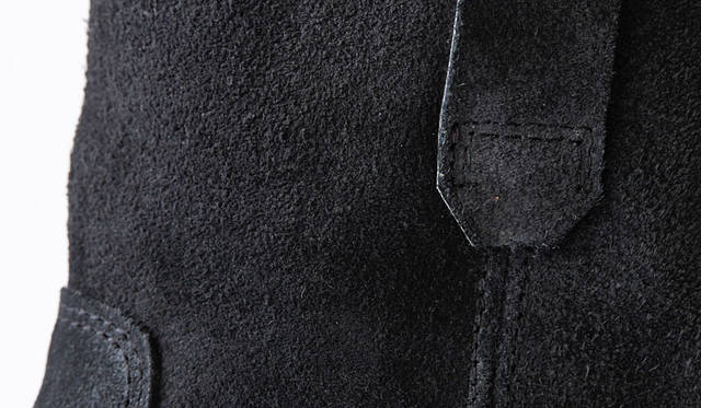 <strong>MADE IN GM JAPAN｜メイド イン GM ジャパン</strong><br />MADE IN GM JAPAN FOR RonHerman“CALICO SUEDE black&beige”PECOS BOOTS