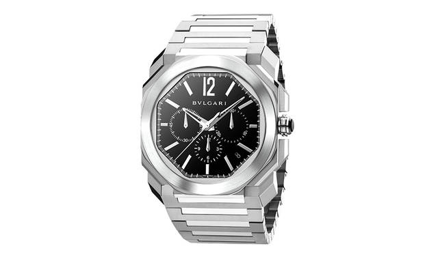 「オクト ヴェロチッシモ」<br /> ケース｜41mm<br /> ムーブメント｜キャリバー ヴェロチッシモ（自動巻き）<br /> パワーリザーブ｜約50時間<br /> 石数｜31石<br /> ストラップ｜SS製 ブレスレット<br /> 価格｜126万3600円<br />