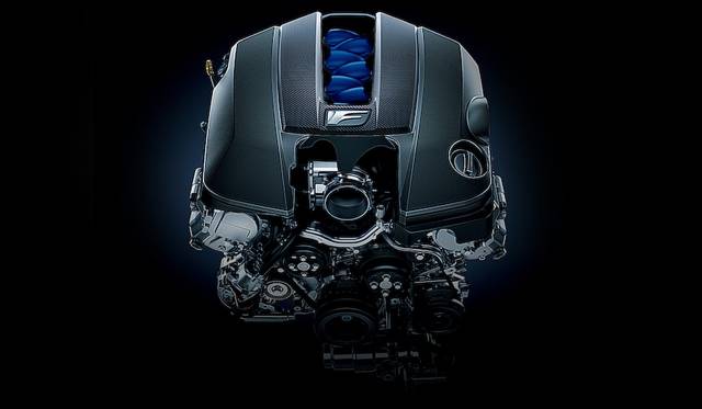 2UR-GSE型のV8自然吸気エンジン