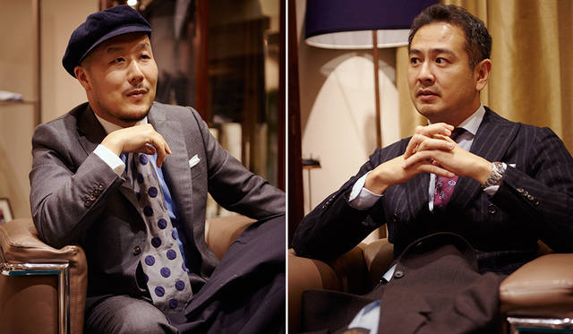 （写真左より）MEN’S Preciousファッションディレクター 山下 英介氏、MEN’S EX 大野 陽編集長