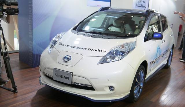 リーフをベースにした、インテリジェントドライブの実験車両