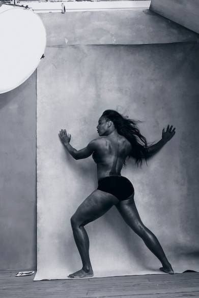 ピレリのカレンダーに登場するセリーナ・ウィリアムズ