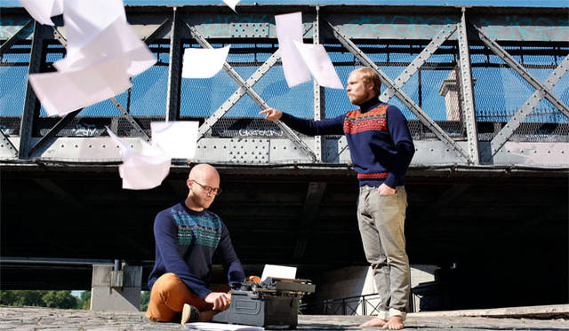 <strong>MONSIEUR LACENAIRE｜ムッシュー・ラスネール</strong>　2012-13年秋冬コレクション　フェアアイルニット2万1000円