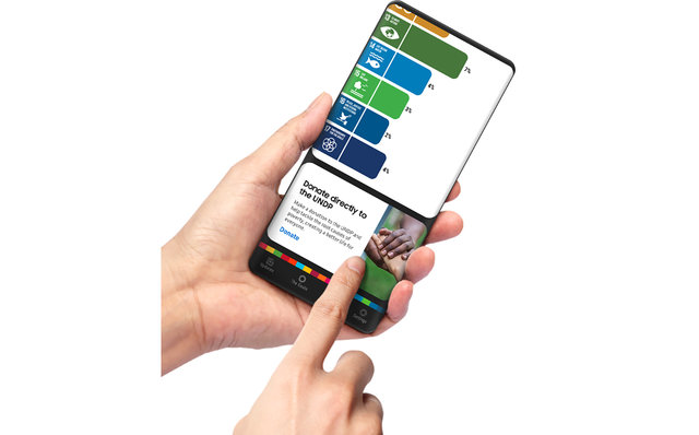 Galaxyのスマートフォン用SDGsアプリ「THE GLOBAL GOALS」 Galaxyのスマートフォン用SDGsアプリ「THE GLOBAL GOALS」