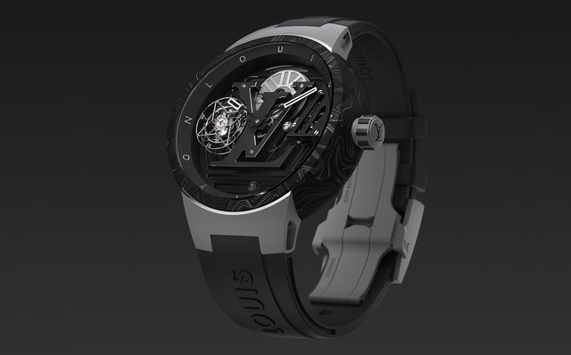 ルイ・ヴィトン タンブール カーブ フライング トゥールビヨン ポワンソン・ド・ジュネーヴ