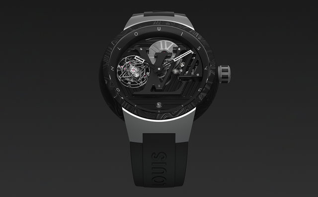 ルイ・ヴィトン タンブール カーブ フライング トゥールビヨン ポワンソン・ド・ジュネーヴ