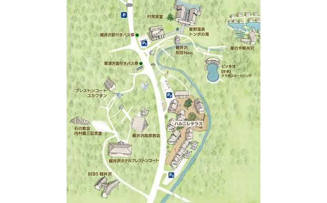 星野リゾート 地図 星野リゾート 地図
