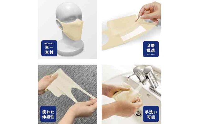 ポリマーボディーの洗えるマスクα（アルファ）