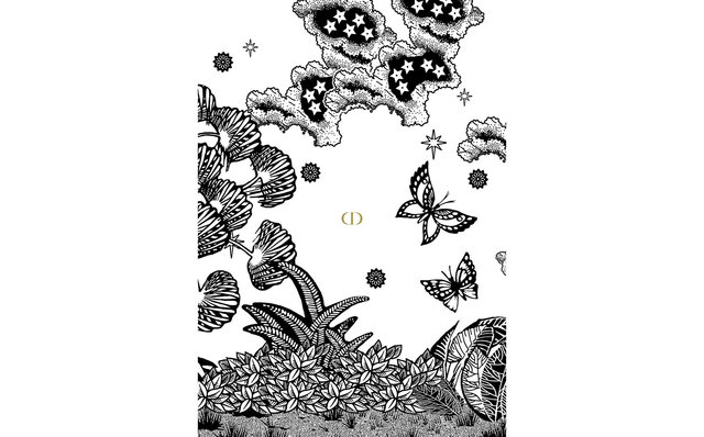 ディオール 塗り絵「A COLORING BOOK」 ディオール 塗り絵「A COLORING BOOK」