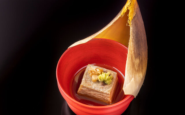 「日本料理 嘉助」ふきのとう豆腐 「日本料理 嘉助」ふきのとう豆腐