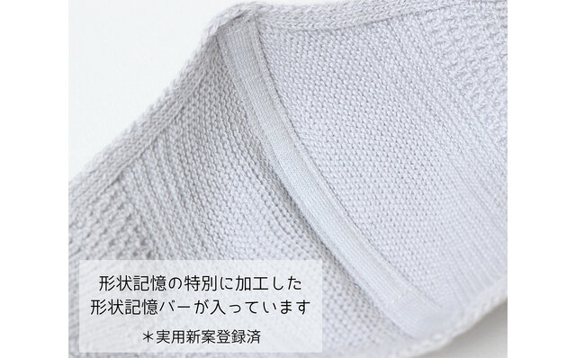 ノグチニット 吸水速乾・立体フィット&形状記憶ニットマスク ノグチニット 吸水速乾・立体フィット&形状記憶ニットマスク