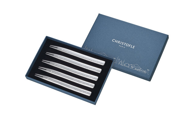 Christofle EAST MEETS WEST SKYLINE プティフォーク５ピースセット