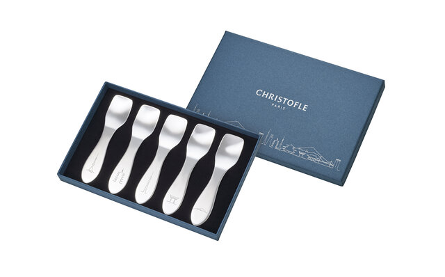 Christofle EAST MEETS WEST SKYLINE スイーツスプーン５ピースセット