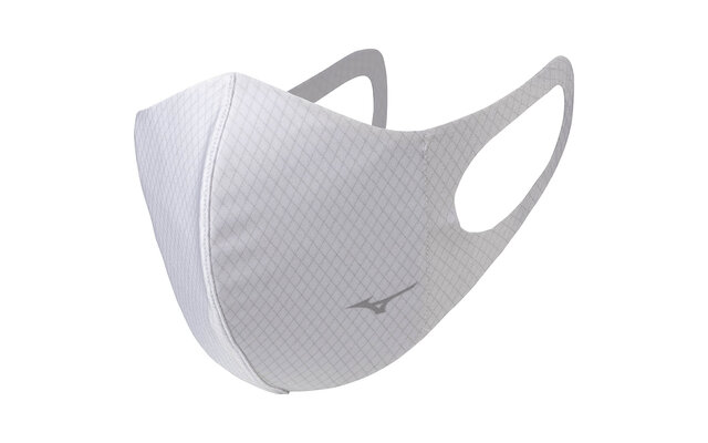 ミズノ　マウスカバー 格子柄（ホワイト）