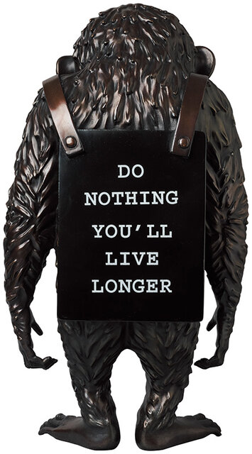 Sync. MONKEY SIGN BRONZE STATUE Sync. MONKEY SIGN BRONZE STATUE