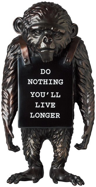 Sync. MONKEY SIGN BRONZE STATUE Sync. MONKEY SIGN BRONZE STATUE