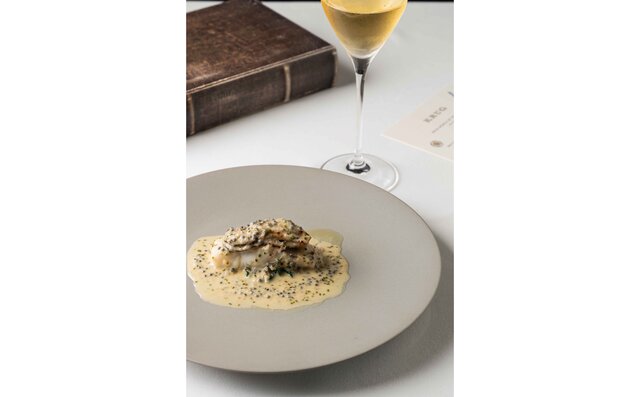 平目のヴァプールと牡蠣 シャンパンキャビアソース 平目のヴァプールと牡蠣 シャンパンキャビアソース