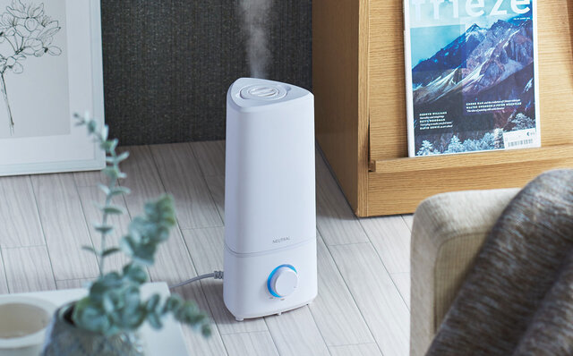 広い空間もパワフルに加湿。ミストと香りを同時に楽しめる超音波加湿器 広い空間もパワフルに加湿。ミストと香りを同時に楽しめる超音波加湿器