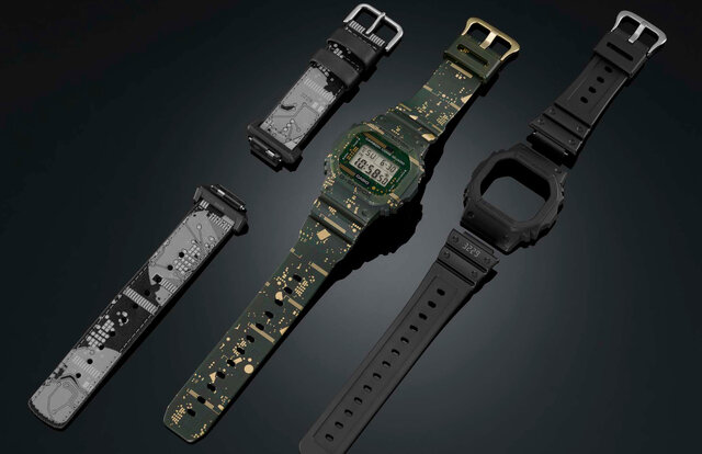 Gショック初、バンドとベゼル両方を付け替えできる「DWE-5600CC-3JR」｜G-SHOCK