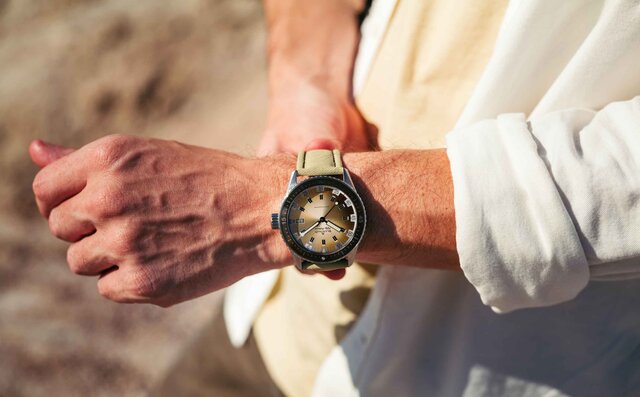デザート(砂漠)カラーの「フィフティ ファゾムス バチスカーフ デイ・デイト」|BLANCPAIN デザート(砂漠)カラーの「フィフティ ファゾムス バチスカーフ デイ・デイト」|BLANCPAIN