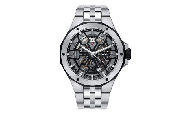 砂時計をモチーフにしたカットワークで魅せる「デルフィン メカノ オートマティック」｜EDOX