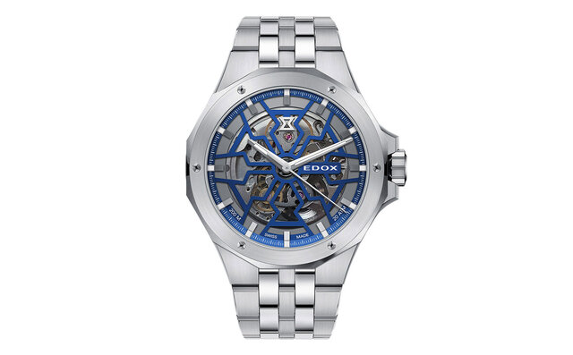 砂時計をモチーフにしたカットワークで魅せる「デルフィン メカノ オートマティック」｜EDOX