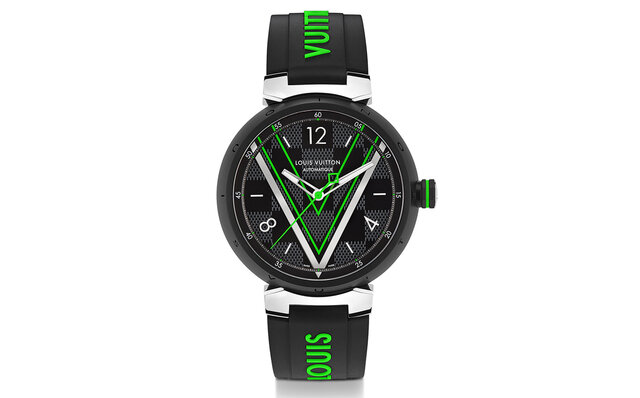 ヴァージル・アブローのコレクションを想起させるネオングリーンの新作タンブールウオッチ|LOUIS VUITTON ヴァージル・アブローのコレクションを想起させるネオングリーンの新作タンブールウオッチ|LOUIS VUITTON