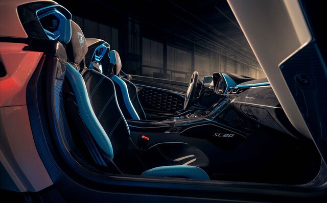 ランボルギーニ、スクアドラ・コルセが手掛けた公道仕様のオープントップレーシングカー「SC20」発表｜Lamborghini