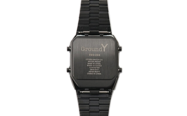 数量限定200本。Ground Y × CITIZENによる新作「ANA–DIGI TEMP」｜Ground Y