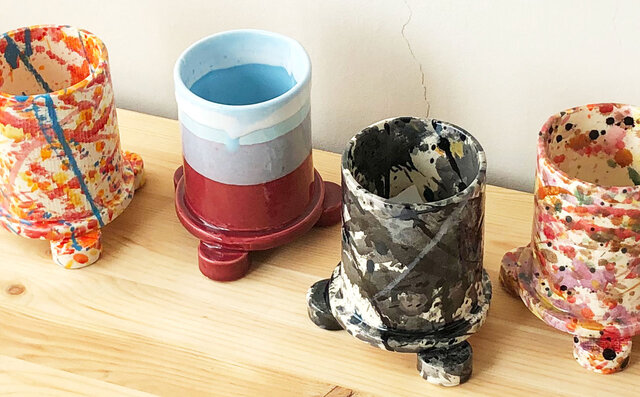 独特の釉薬使いとポストモダンを彷彿させるフォルム。特別なプランターが完成 |Echo Park Pottery  独特の釉薬使いとポストモダンを彷彿させるフォルム。特別なプランターが完成 |Echo Park Pottery